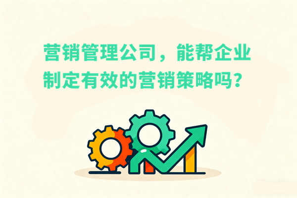 營銷管理公司，能幫企業(yè)制定有效的營銷策略嗎？