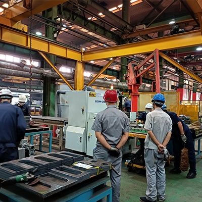 切割掛渣清除機(jī)GDM-265D，客戶現(xiàn)場使用情況